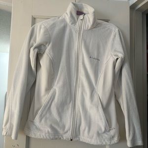 White Columbia zip up
